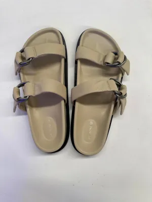 ST. AGNI Stylish Ring Detail Slide Sandals