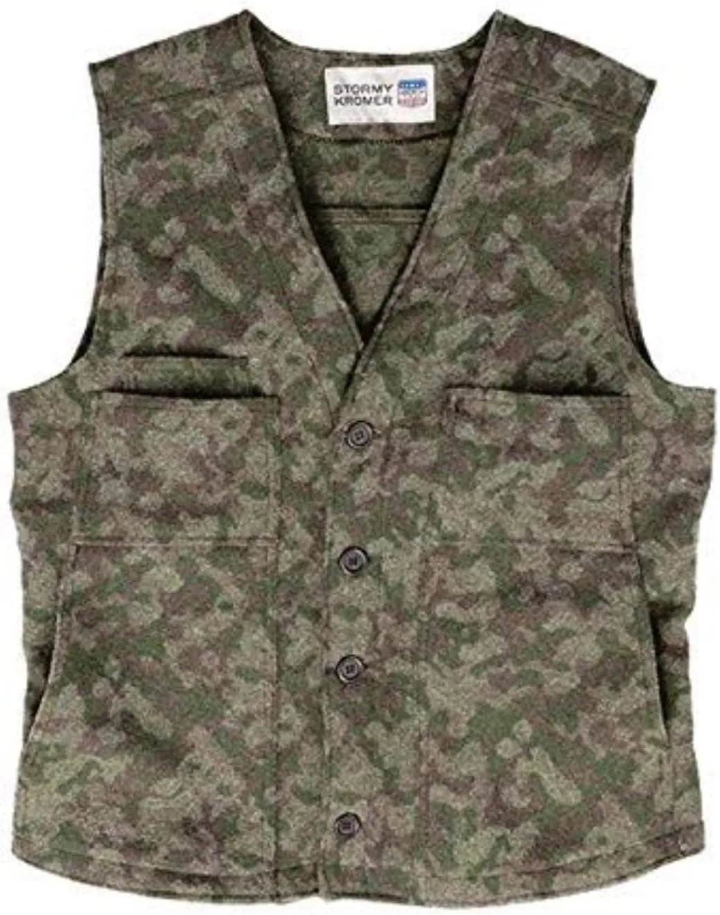 Stormy Kromer Button Vest - Cold Weather Men’s Wool Vest