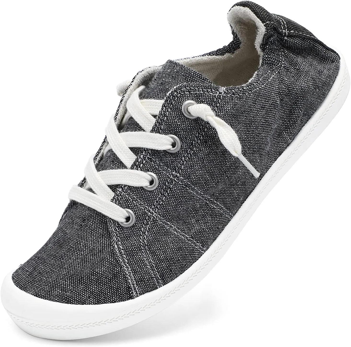 STQ Women Slip On Sneakers, Comfortable Casual Canvas Shoes