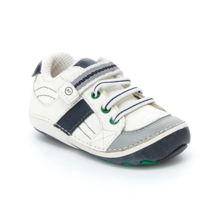 STRIDE RITE SM ARTIE WHITE/NAVY | SOFT MOTION