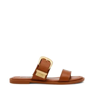 STRIDER COGNAC LEATHER SANDALS
