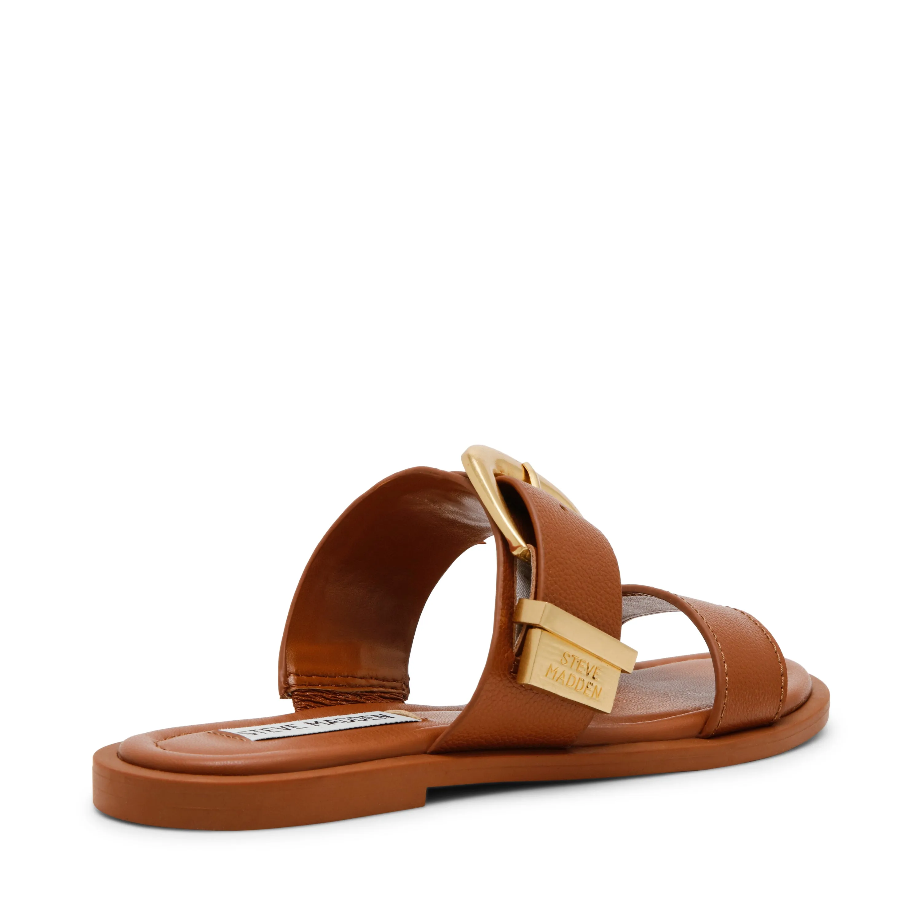 STRIDER COGNAC LEATHER SANDALS