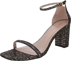 Stuart Weitzman Amelina Block Gold 7.5 M