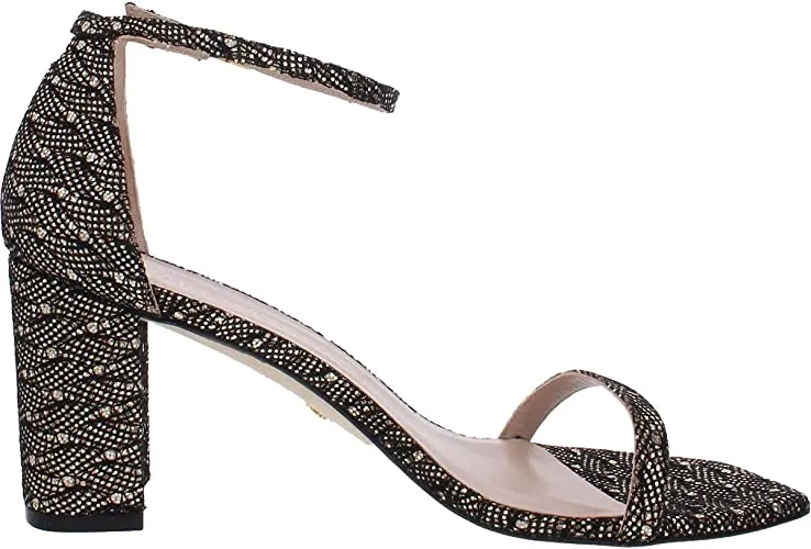 Stuart Weitzman Amelina Block Gold 7.5 M