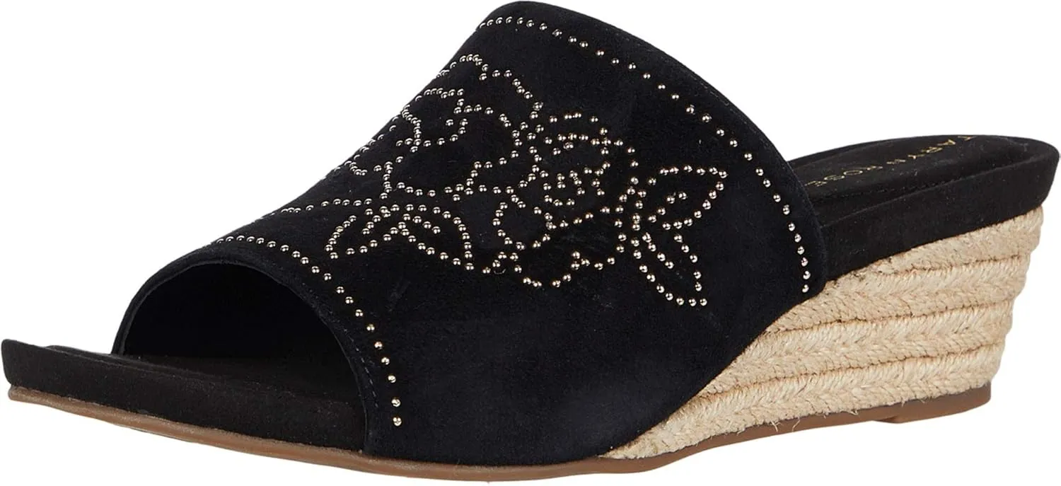 TARYN ROSE Women's Slip on Espadrille Wedge Sandal