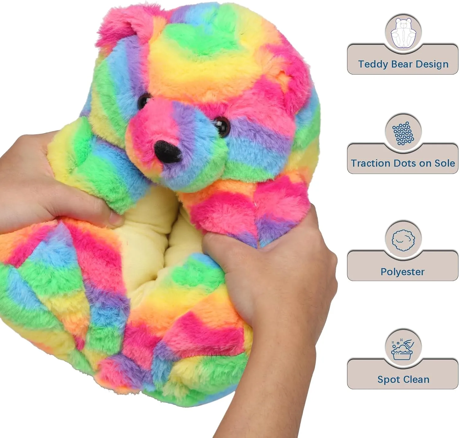 Teddy Bears Slippers For Women Fluffy Shoe Cute House Animal Slippers Fuzzy Cartoon Character Mama Bear Sneaker Slippers Christmas Valentine Birthday Gifts