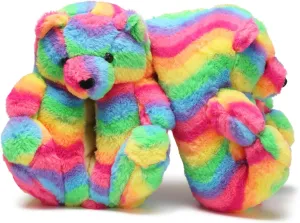 Teddy Bears Slippers For Women Fluffy Shoe Cute House Animal Slippers Fuzzy Cartoon Character Mama Bear Sneaker Slippers Christmas Valentine Birthday Gifts