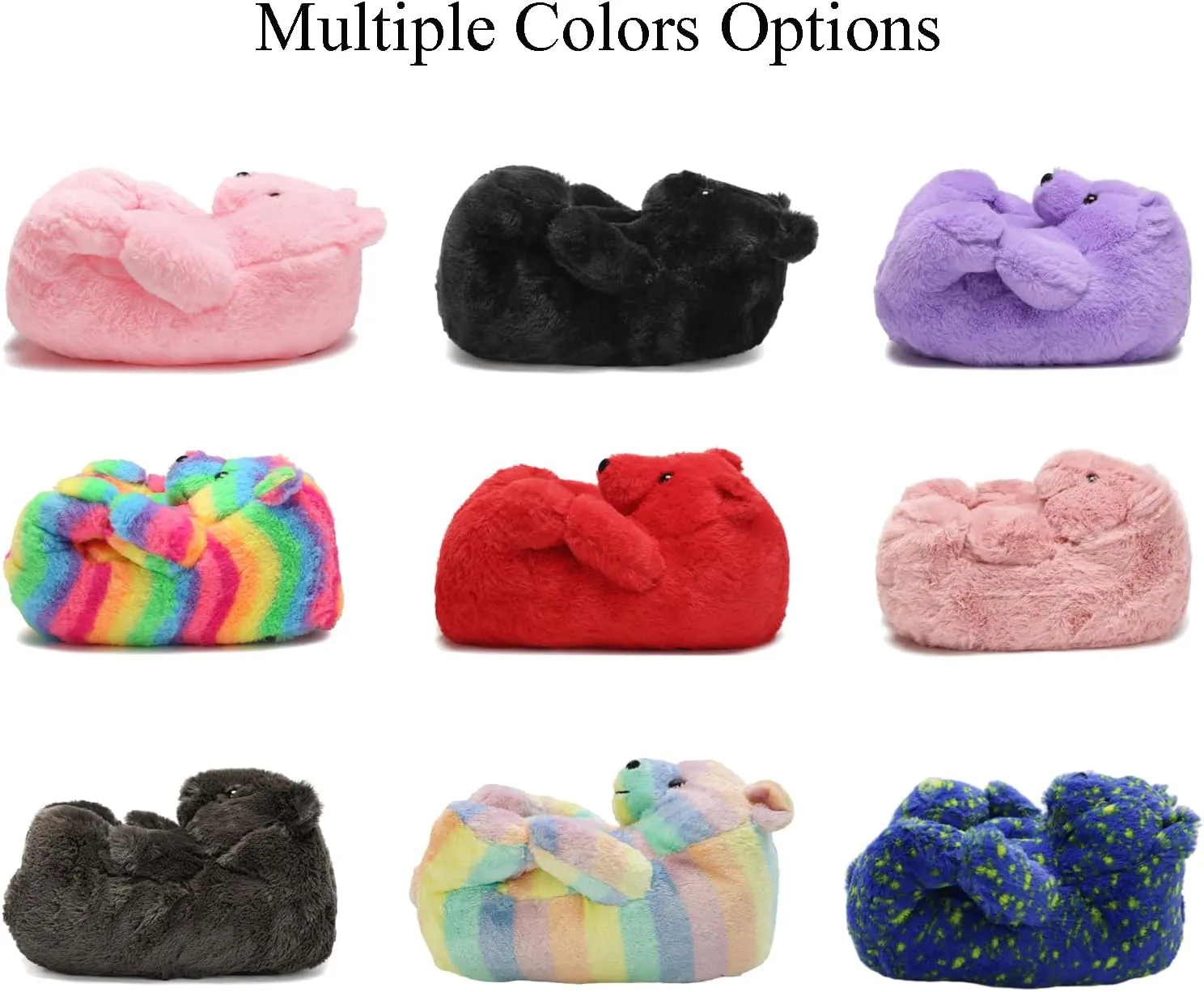 Teddy Bears Slippers For Women Fluffy Shoe Cute House Animal Slippers Fuzzy Cartoon Character Mama Bear Sneaker Slippers Christmas Valentine Birthday Gifts