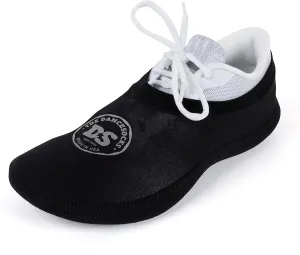 THE DANCESOCKS Carpet, Made in USA Original Over Sneaker Socks for Dance (1 pair - black)