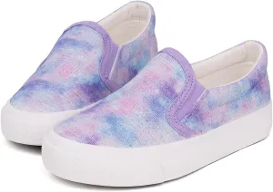 Toandon Toddler Kids Girls Sparkle Slip On Walking Shoes Age 2-10