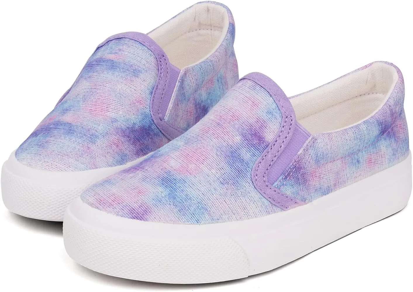 Toandon Toddler Kids Girls Sparkle Slip On Walking Shoes Age 2-10