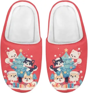 Toddler Cat Slippers, Non-Slip, Soft, Plush, Winter, US Toddler Size, Unisex, Children, Slippers