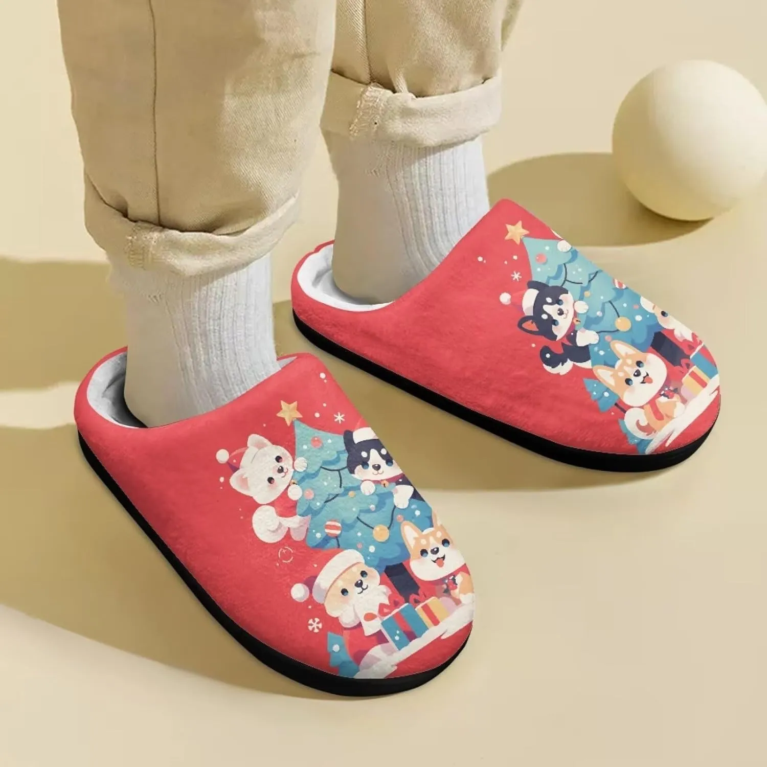 Toddler Cat Slippers, Non-Slip, Soft, Plush, Winter, US Toddler Size, Unisex, Children, Slippers