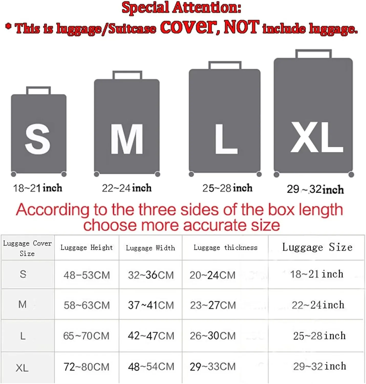TODIYADDU Artistic Flowers Clear Suitcase Cover for Luggage with Concealed Zipper Machine Washable Uprights Trolley Case Protector Covers Soft Luggage Covers for Suitcase, L