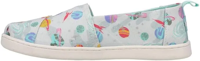 TOMS Kids Boys Alpargata Galaxy Print Slip On Casual Shoes - Blue