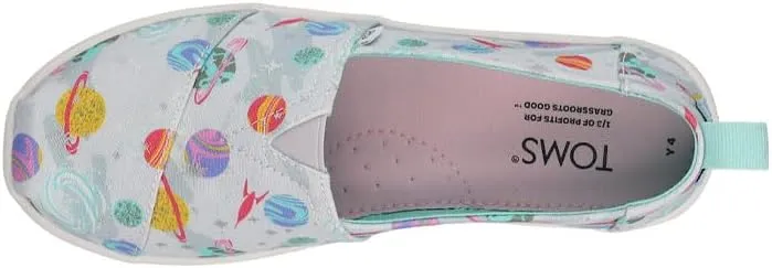 TOMS Kids Boys Alpargata Galaxy Print Slip On Casual Shoes - Blue