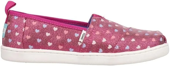 TOMS Kids Girls Alpargata Corduroy Slip On Flats Casual - Pink