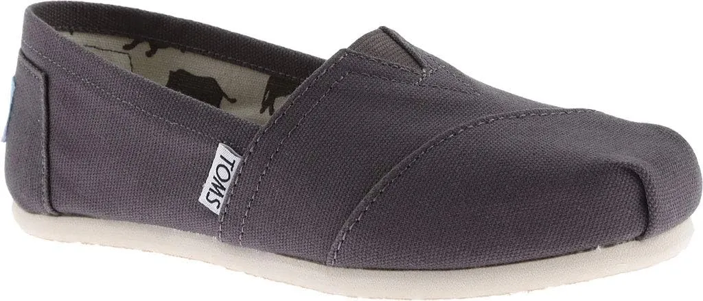 TOMS Womens Alpargata Geometric Slip On Flats Casual - Blue