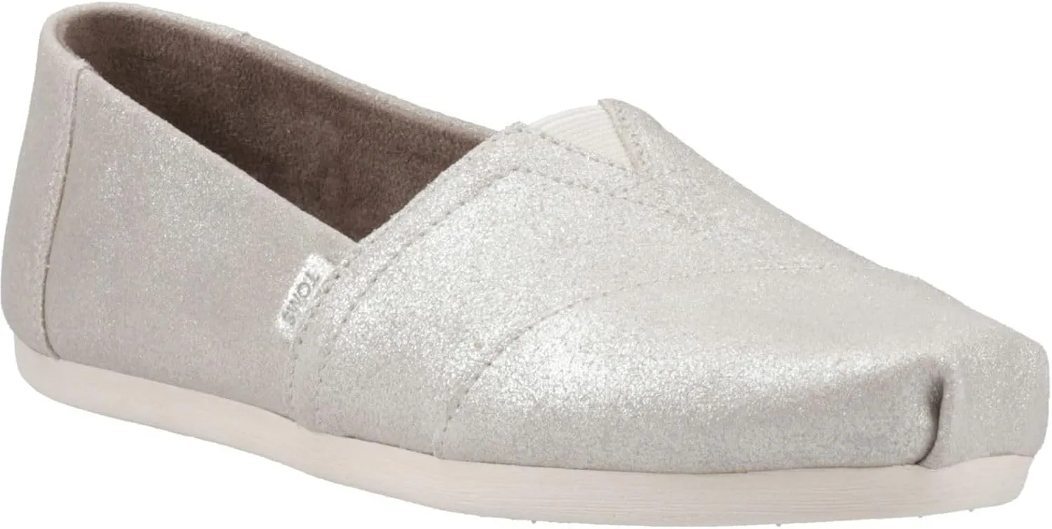 TOMS Womens Alpargata Graphic Slip On Flats Casual - Grey