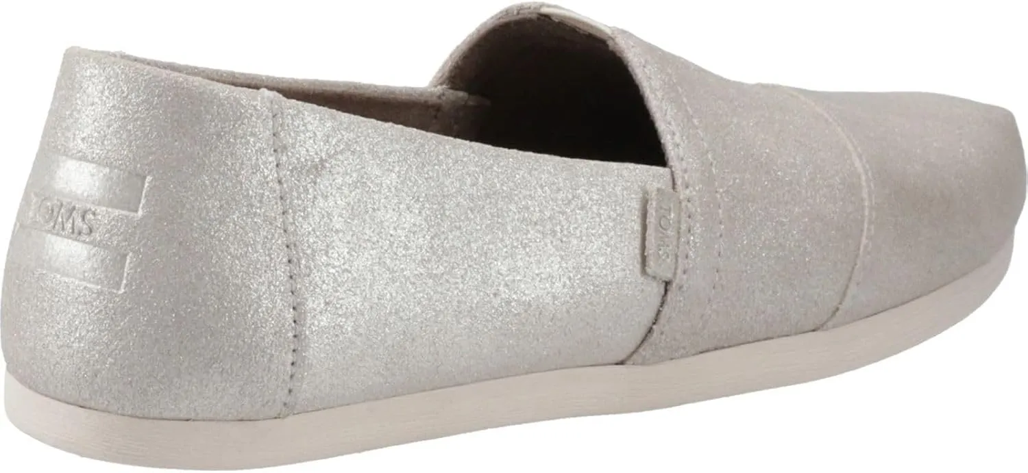 TOMS Womens Alpargata Graphic Slip On Flats Casual - Grey
