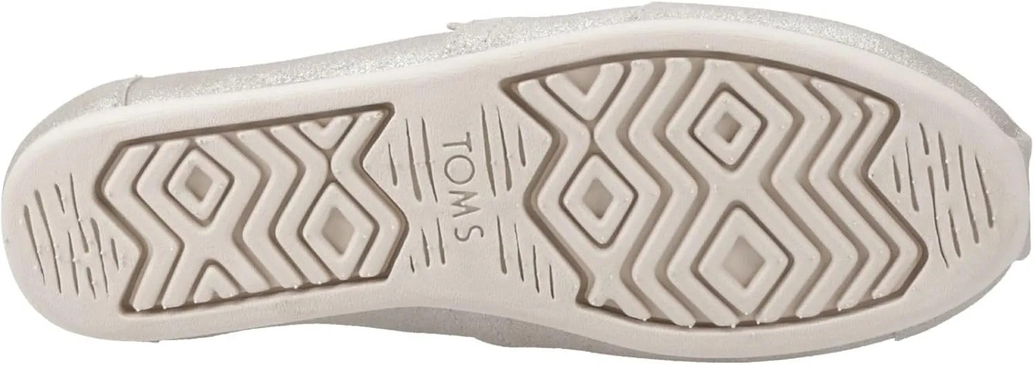 TOMS Womens Alpargata Graphic Slip On Flats Casual - Grey