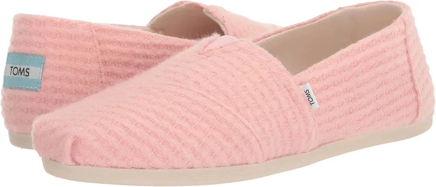 TOMS Womens Alpargata Repreve Slip On Flats Casual - Black
