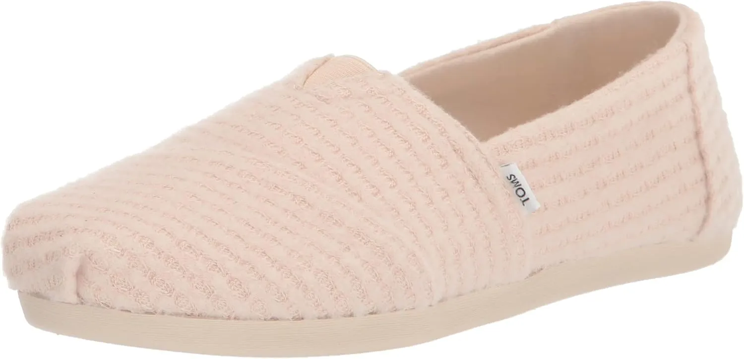 TOMS Womens Alpargata Repreve Slip On Flats Casual - Black