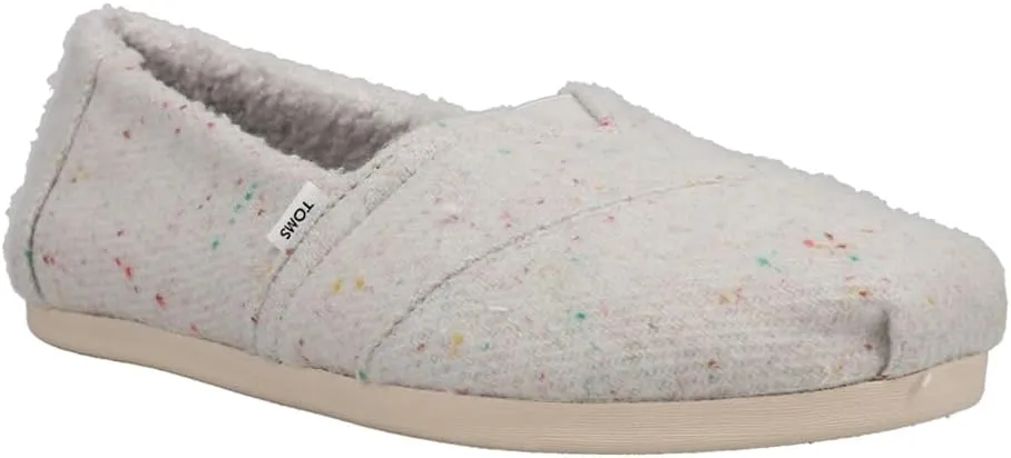 TOMS Womens Alpargata Repreve Slip On Flats Casual - Black