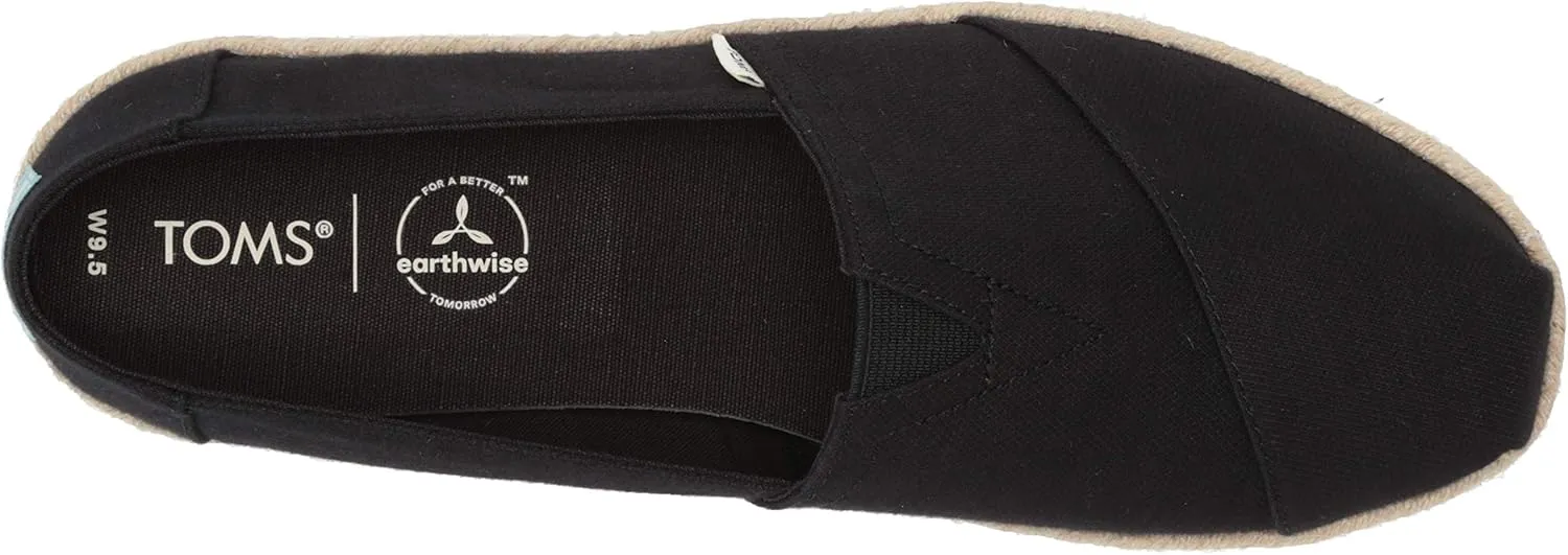 TOMS Womens Alpargata Rope Slip On Flats Casual - Grey