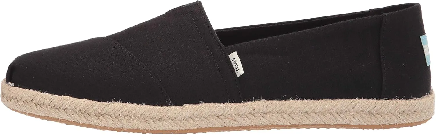 TOMS Womens Alpargata Rope Slip On Flats Casual - Grey