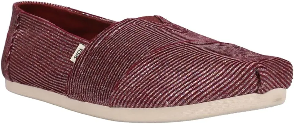TOMS Womens Alpargata Slip On Flats Casual - Beige