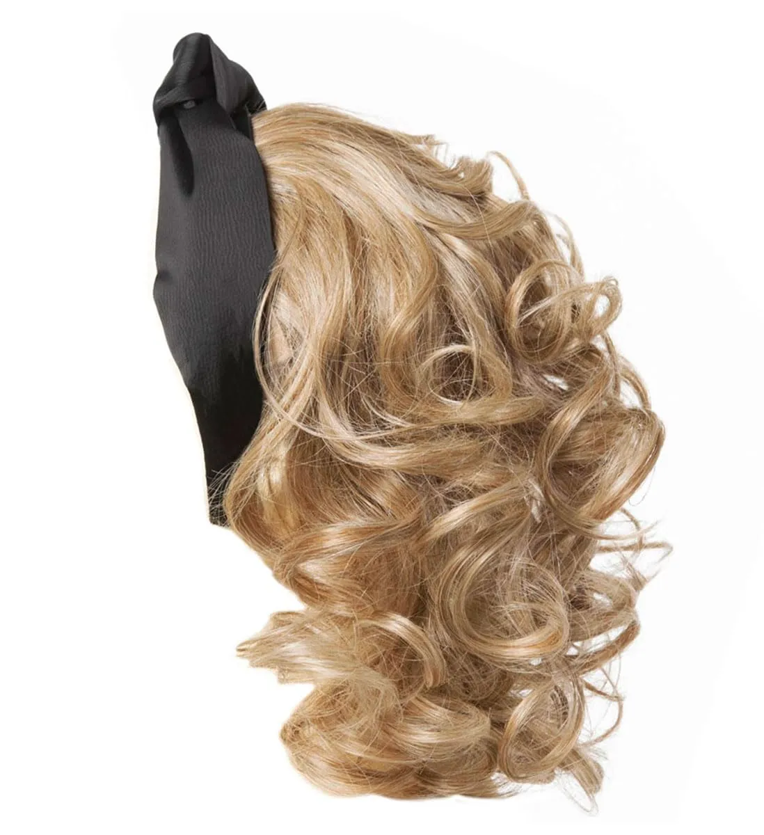 Toni Brattin Headband Fall Wavy 18" Shoulder Length Curly Hair Extension Hairpiece For Fuller Looking Hair, Medium Blonde