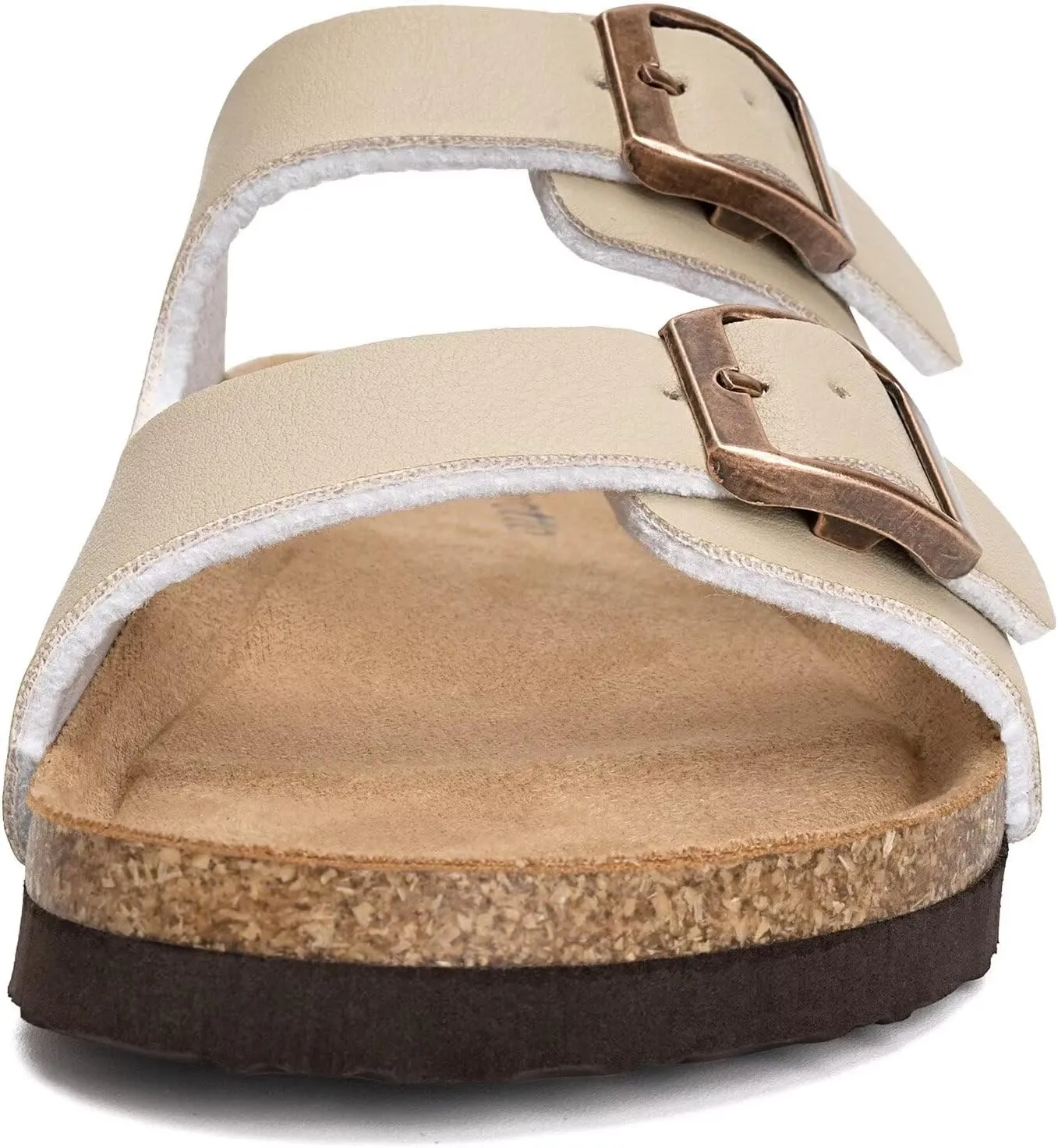 Torotto Kids Sandals Boys Girls Slide Summer Non-slip Cork Glitter Toddler Slippers with Adjustable Straps for Indoor & Outdoor