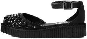 T.U.K. Shoes A9575L Womens Sandals, Black TUKskin™ Pointed Studded Sandal