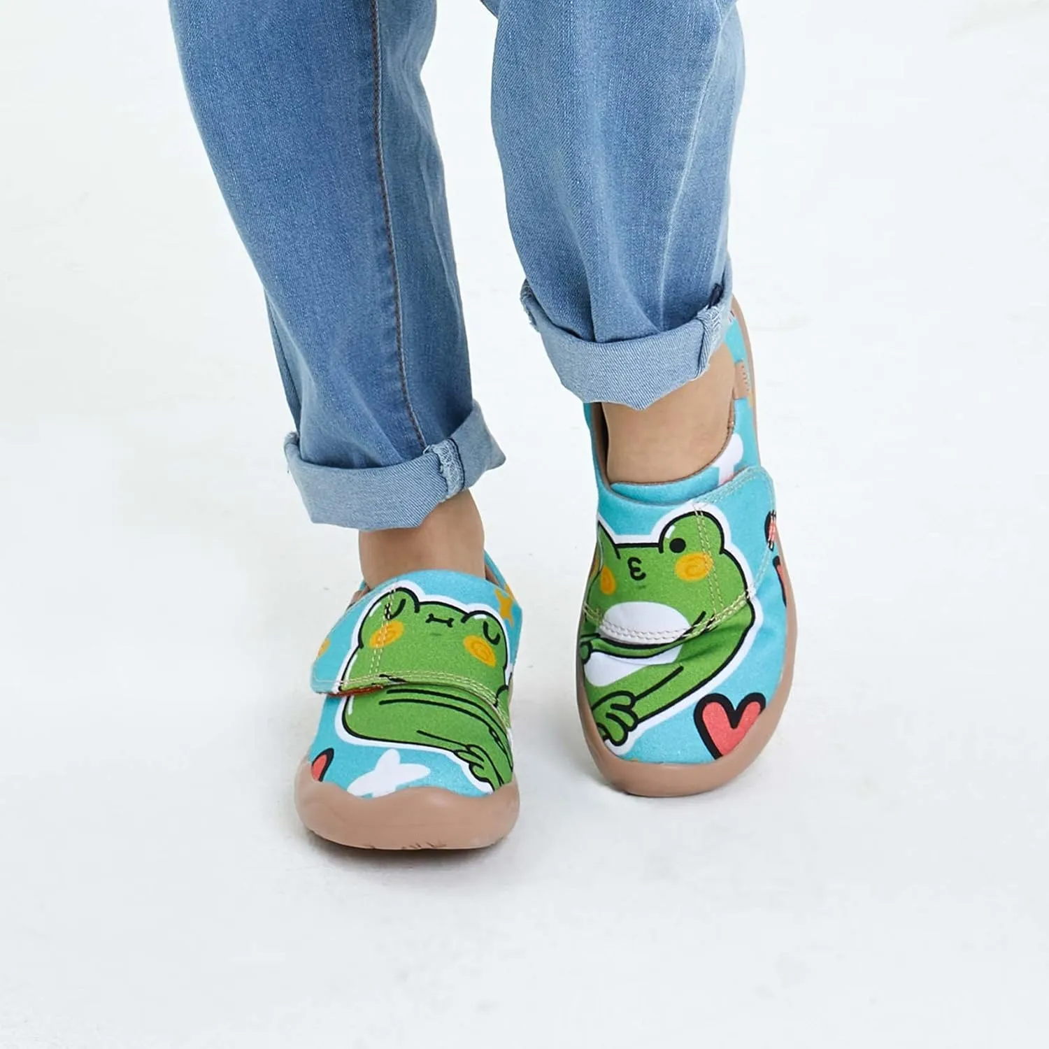 UIN Kid's Casual Slip-on Canvas Loafers Boys Girls Shoes Fashion Sneakers Funny Painted Travel Shoes