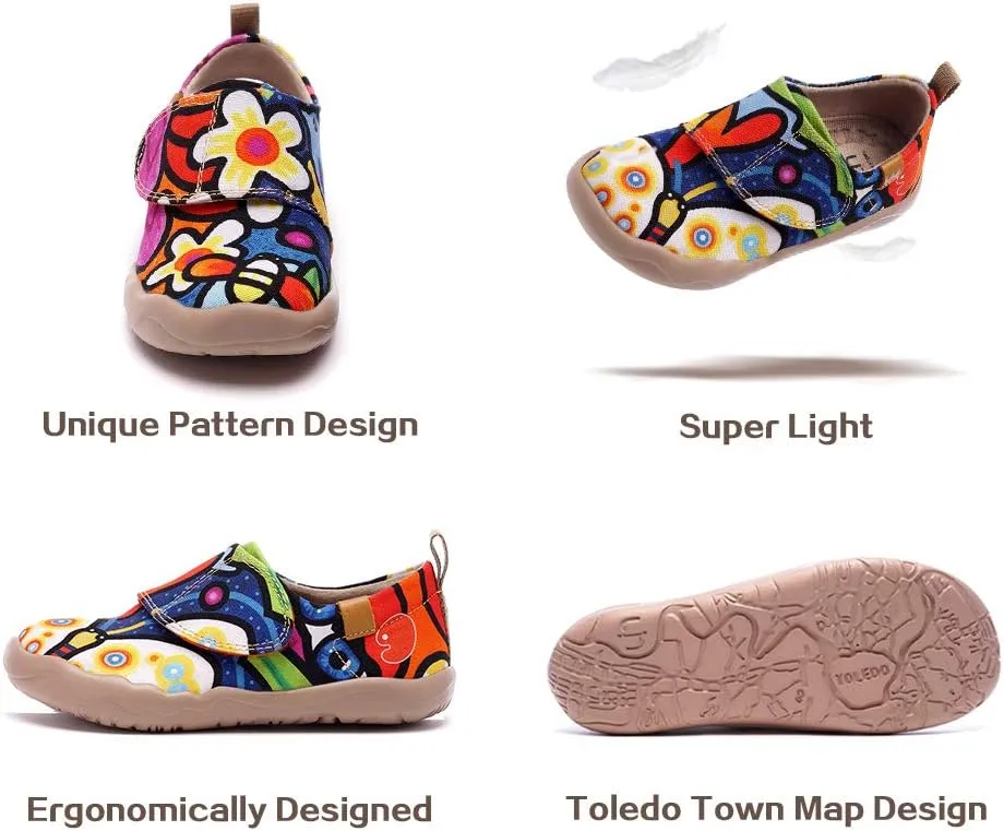 UIN Kid's Casual Slip-on Canvas Loafers Boys Girls Shoes Fashion Sneakers Funny Painted Travel Shoes