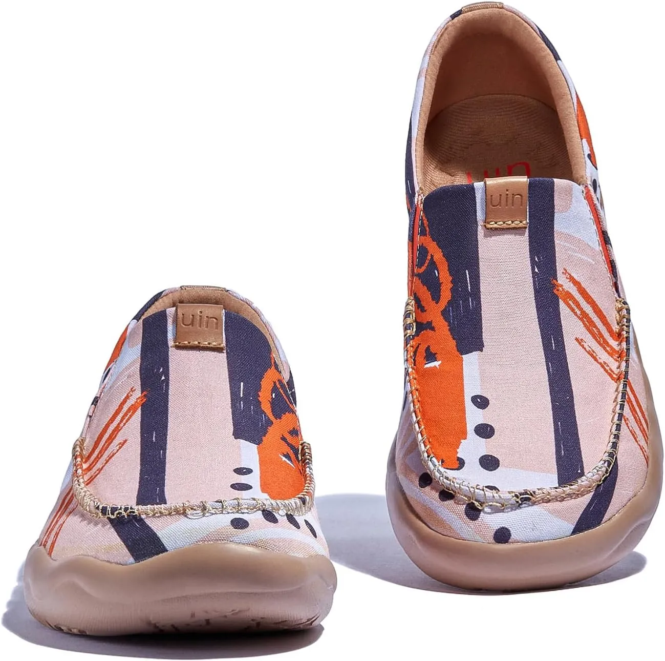 UIN Women's Art Travel Shoes Slip On Casual Loafers Lightweight Comfort Fashion Sneaker Nerja