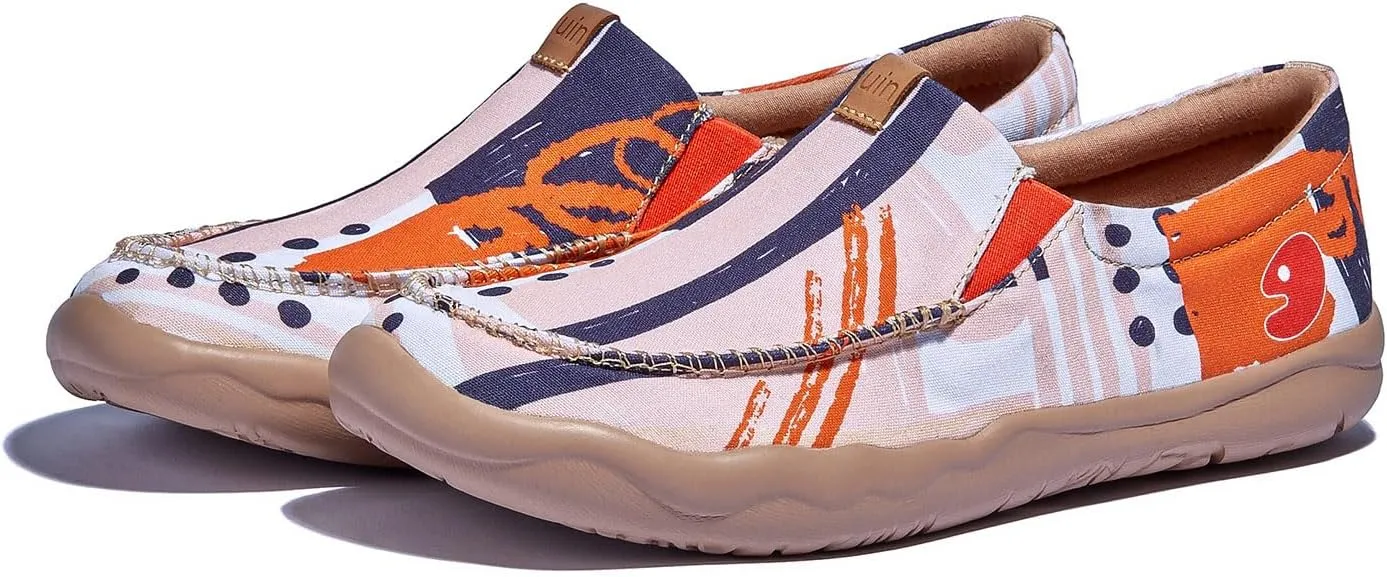 UIN Women's Art Travel Shoes Slip On Casual Loafers Lightweight Comfort Fashion Sneaker Nerja