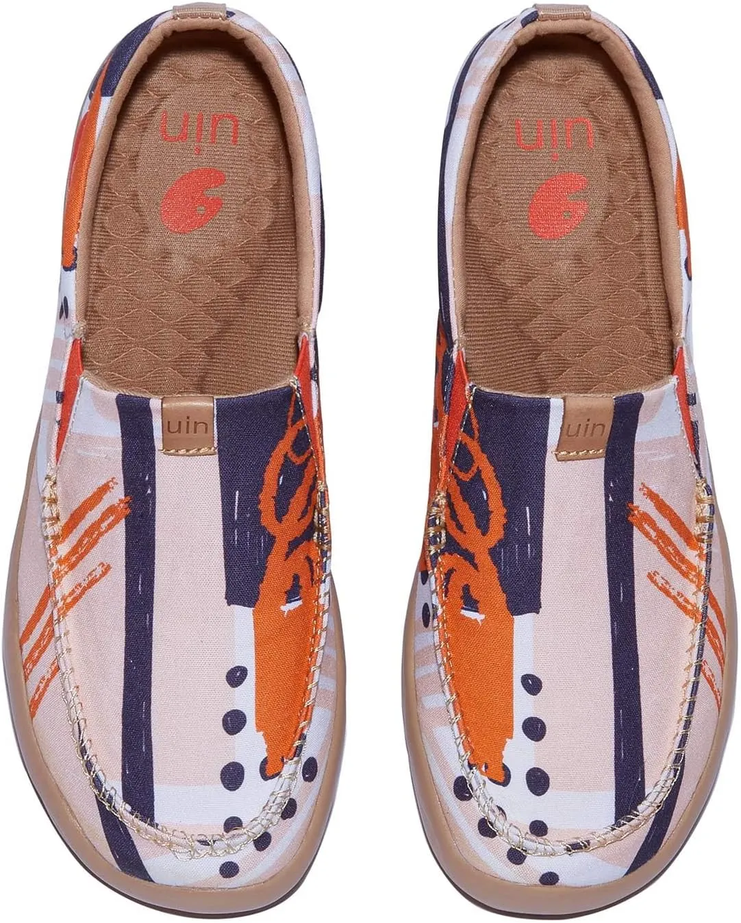 UIN Women's Art Travel Shoes Slip On Casual Loafers Lightweight Comfort Fashion Sneaker Nerja