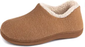 ULTRAIDEAS Women's Indoor Loafer House Slippers with Memory Foam, Ladies Warm Closed Back House Shoes with Non-Slip Outdoor Rubber Sole