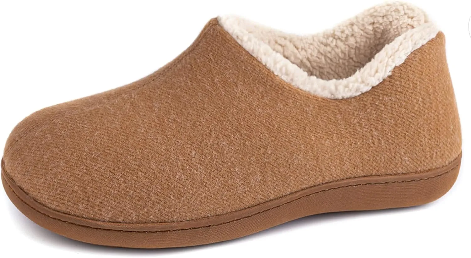 ULTRAIDEAS Women's Indoor Loafer House Slippers with Memory Foam, Ladies Warm Closed Back House Shoes with Non-Slip Outdoor Rubber Sole