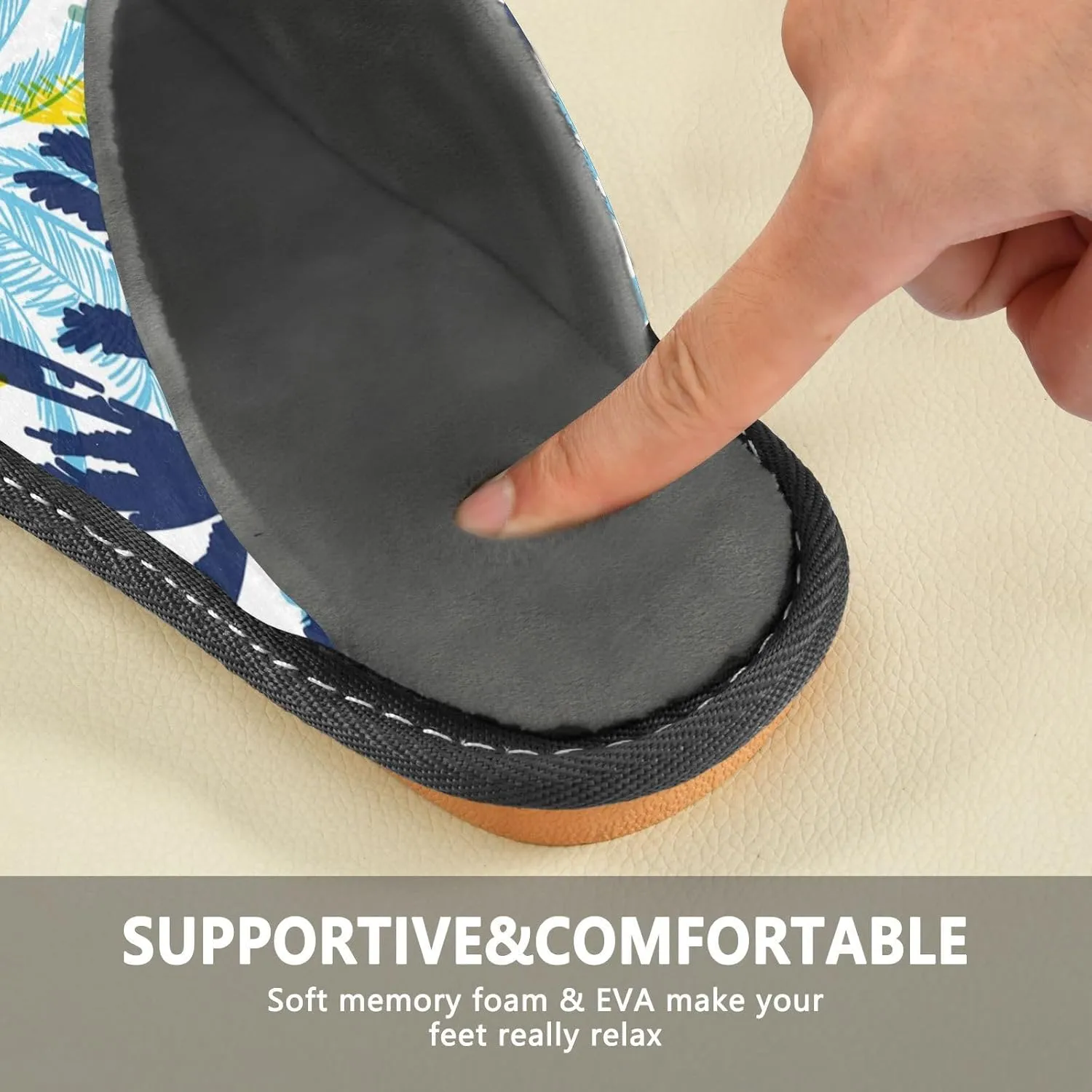 Unisex Fuzzy Foam Slippers Non-Skid Slip-on Soft Warm Sole Fleece Shoes 4-11