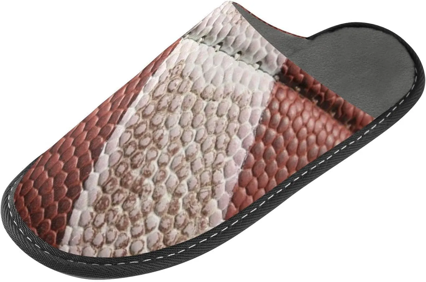 Unisex Fuzzy Foam Slippers Non-Skid Slip-on Soft Warm Sole Fleece Shoes 4-11