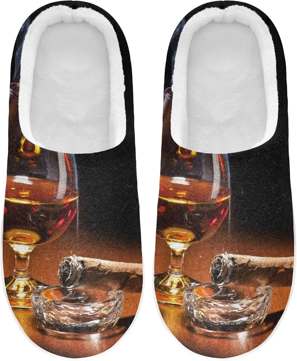 Unisex Memory Foam Slippers Non-Skid Slip-on Soft Warm Sole Fleece Shoes 6-17