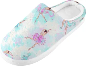Unisex Memory Foam Slippers Non-Skid Slip-on Soft Warm Sole Fleece Shoes 6-17