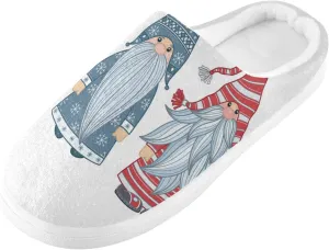 Unisex Memory Foam Slippers Non-Skid Slip-on Soft Warm Sole Fleece Shoes 6-17