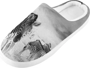 Unisex Memory Foam Slippers Non-Skid Slip-on Soft Warm Sole Fleece Shoes 6-17