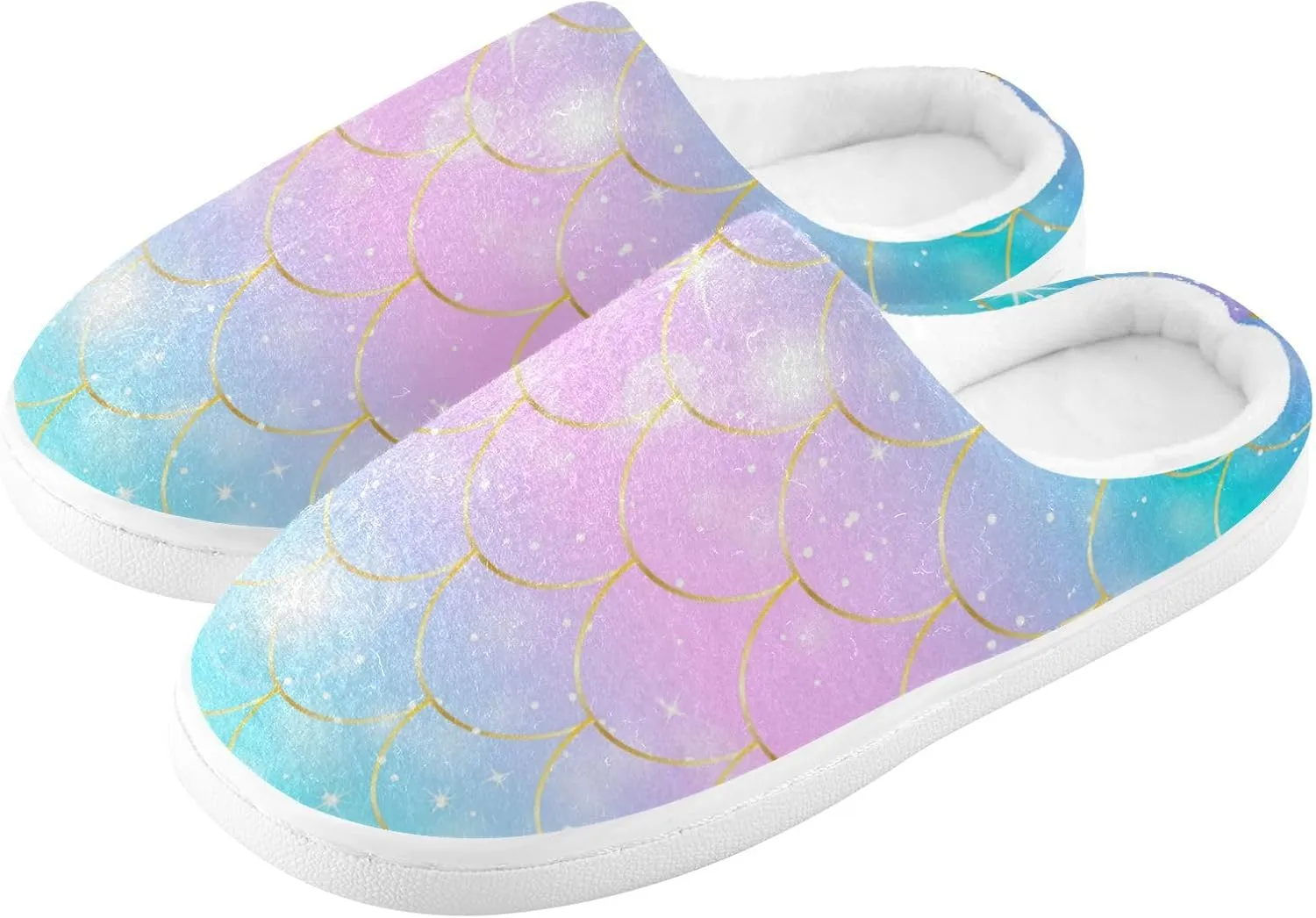 Unisex Memory Foam Slippers Non-Skid Slip-on Soft Warm Sole Fleece Shoes 6-17
