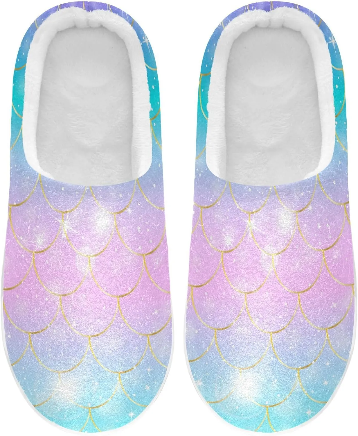 Unisex Memory Foam Slippers Non-Skid Slip-on Soft Warm Sole Fleece Shoes 6-17