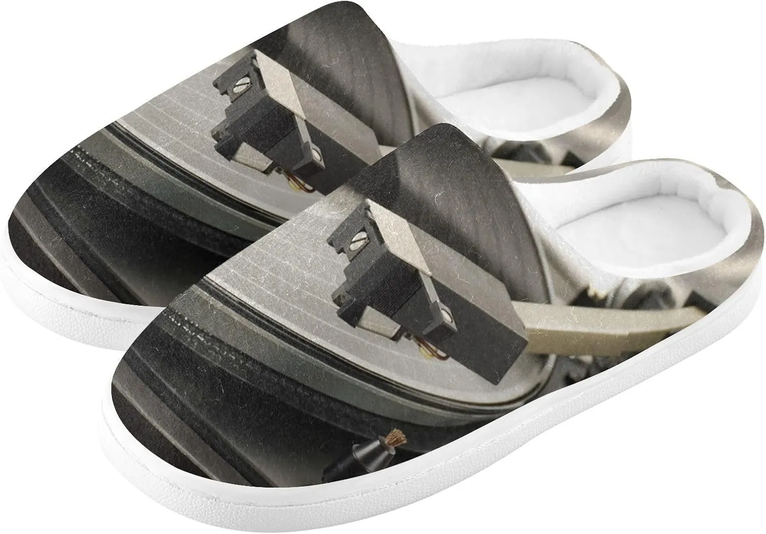 Unisex Memory Foam Slippers Non-Skid Slip-on Soft Warm Sole Fleece Shoes 6-17